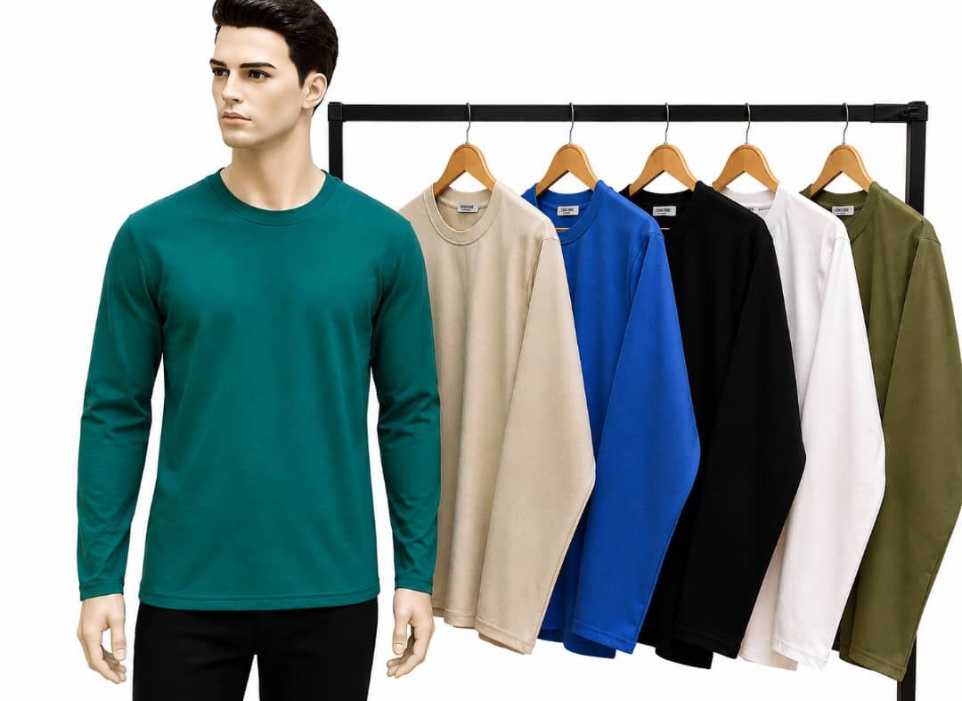 تیشرت یقه گرد استین بلند نیووان